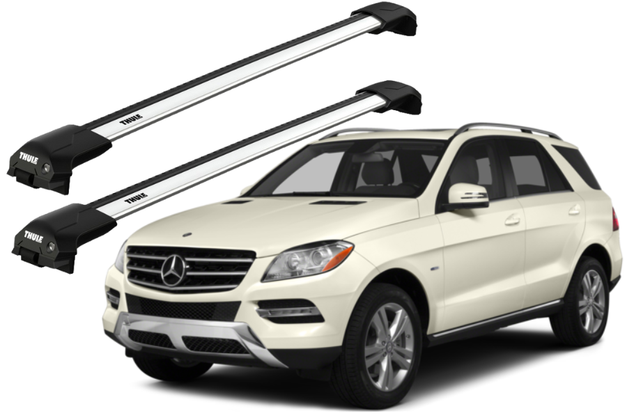 Barras THULE EDGE Flush para autos MERCEDES BENZ GLE (W166) 2015 a 2019