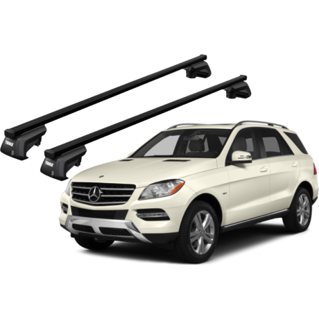 Barras THULE EVO SquareBar para autos MERCEDES BENZ GLE (W166) 2015 a 2019