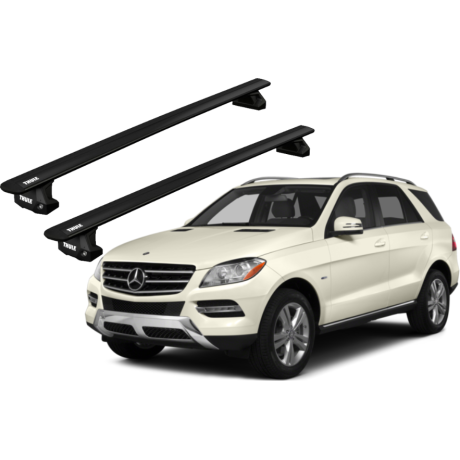 Barras THULE EVO WingBar para autos MERCEDES BENZ GLE (C292) desde 2015-2019 negro