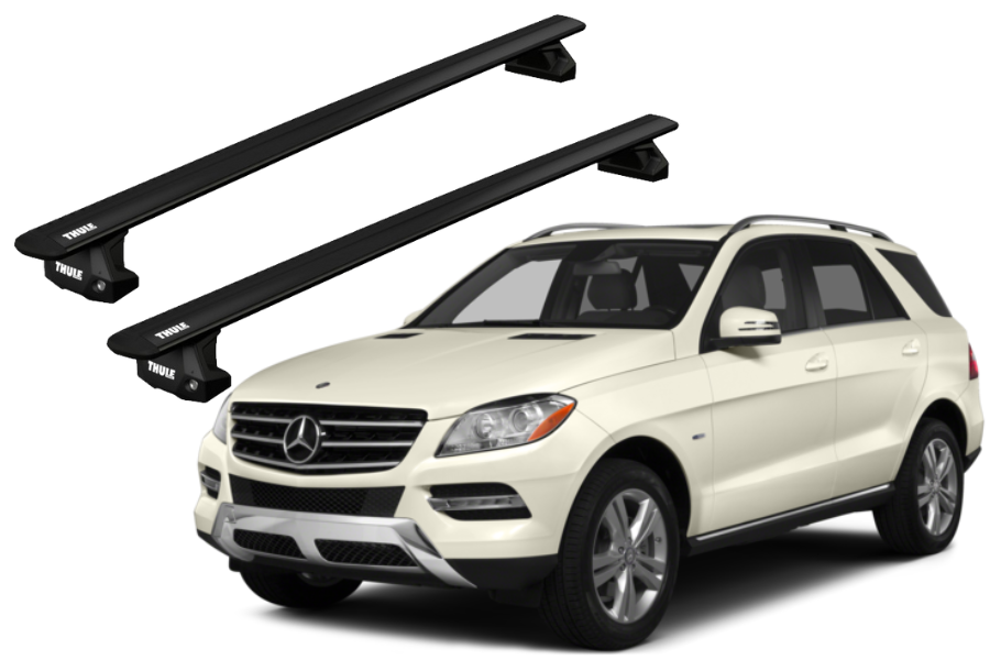 Barras THULE EVO WingBar para autos MERCEDES BENZ GLE (C292) desde 2015-2019 negro