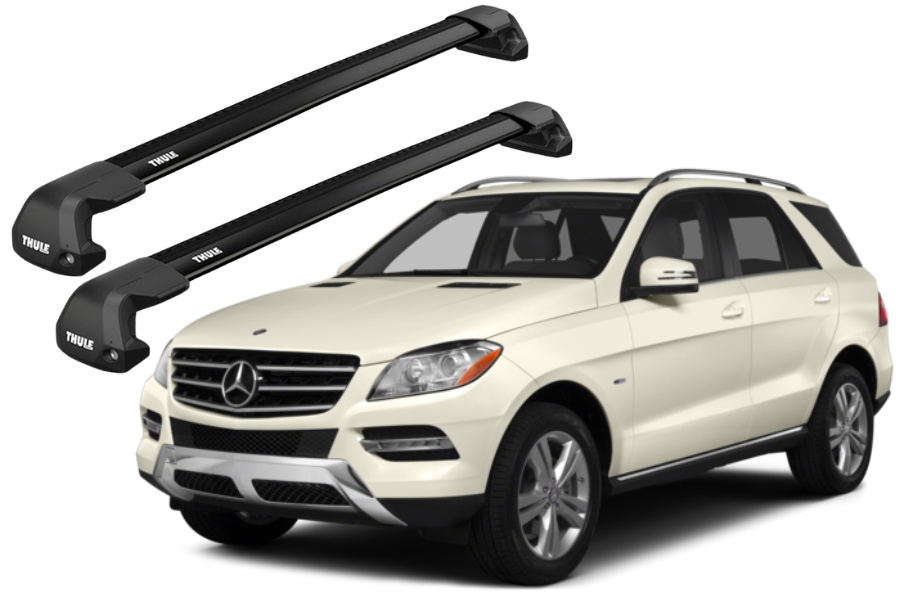 Barras THULE EDGE Flush para autos MERCEDES BENZ GLE (C292) desde 2015-2019 negro