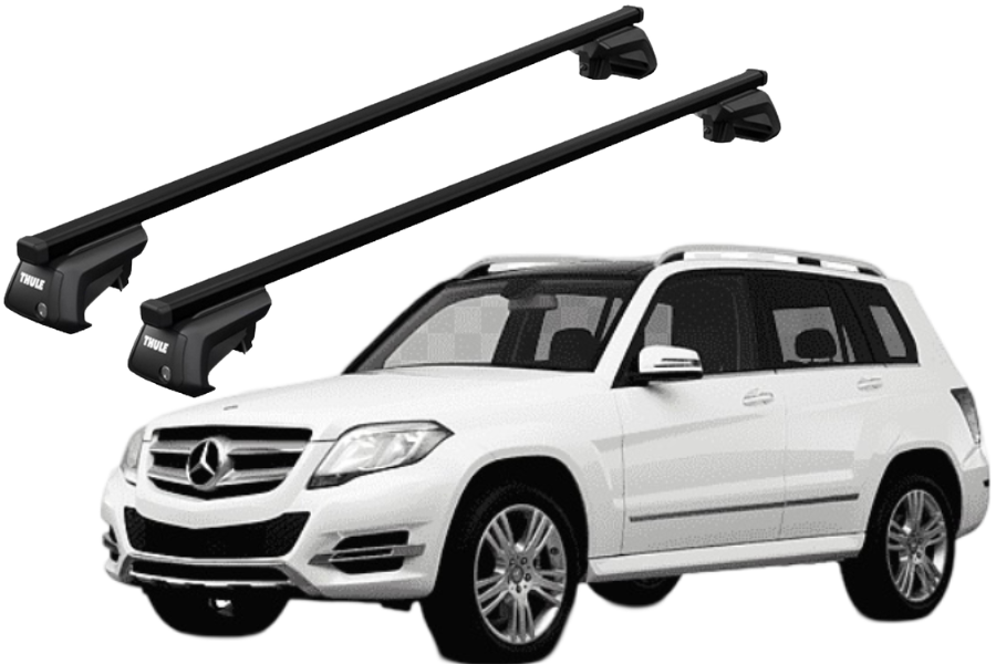 Barras THULE EVO SquareBar para autos MERCEDES BENZ GLK 2008 a 2015