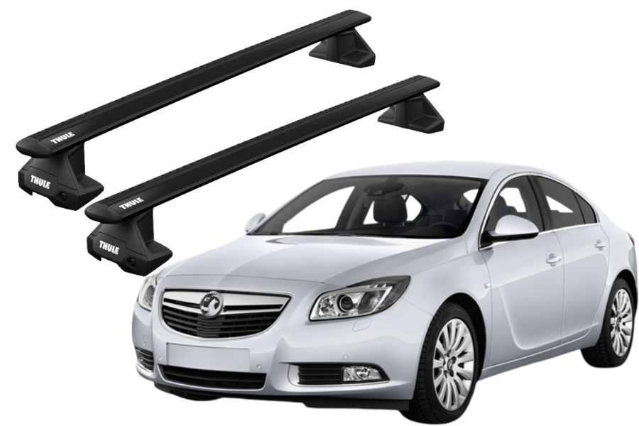 Barras THULE EVO WingBar para autos OPEL Insignia 2008 a 2017 negro