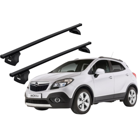 Barras THULE SquareBar para autos OPEL Mokka 2013 a 2020