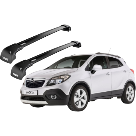 Barras THULE EDGE para autos OPEL Mokka 2013 a 2020 negro