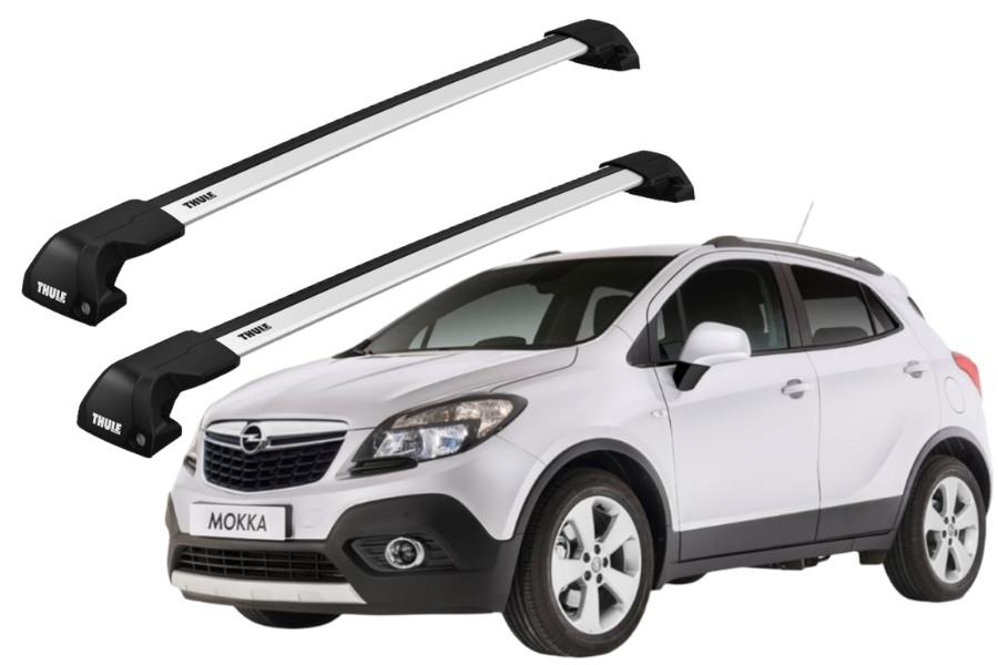 Barras THULE EDGE Flush para autos OPEL Mokka 2013 a 2020