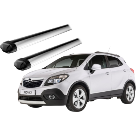 Barras THULE EVO AeroBar para autos OPEL Mokka 2013 a 2020 negro