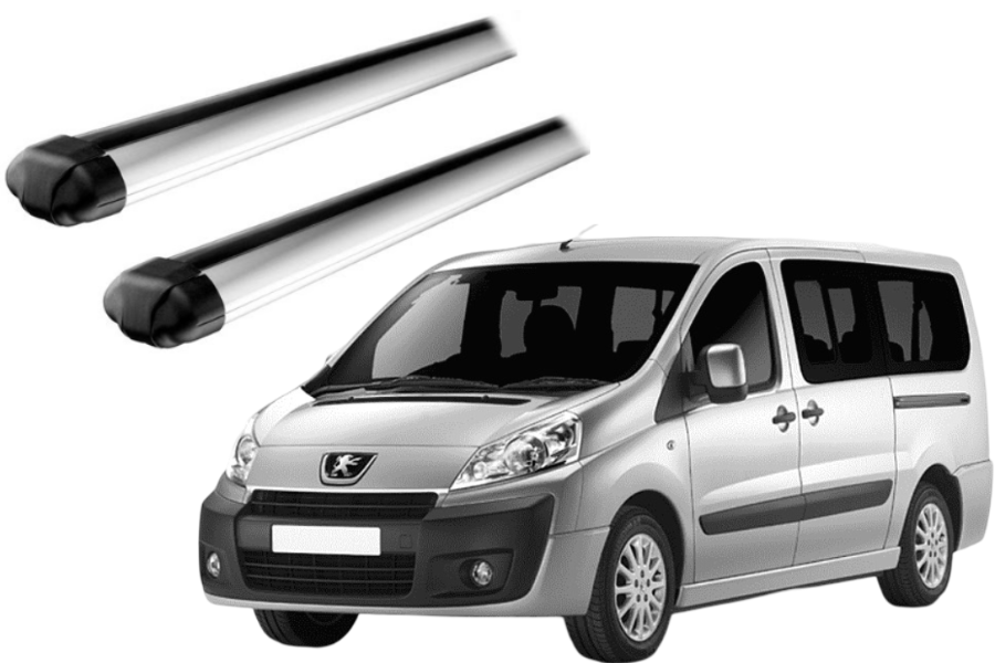 Barras THULE EVO AeroBar para Van PEUGEOT Expert 2007 a 2016 negro