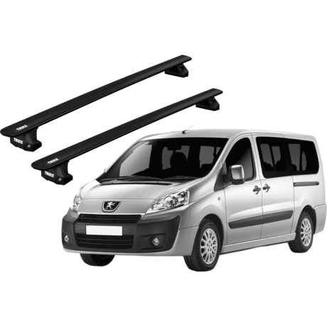 Barras THULE EVO WingBar para Van PEUGEOT Expert 2007 a 2016 negro
