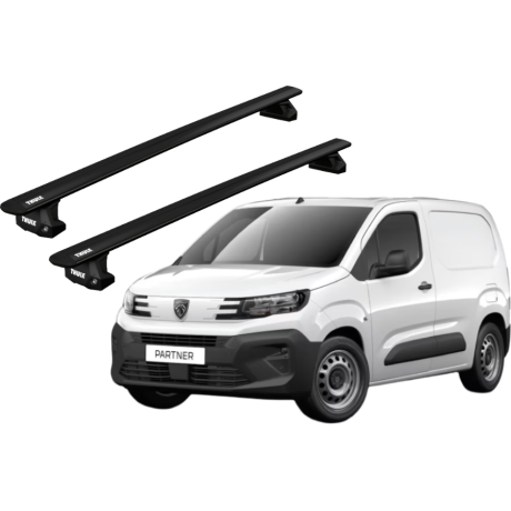 Barras THULE EVO WingBar para Van PEUGEOT Partner desde 2019 negro