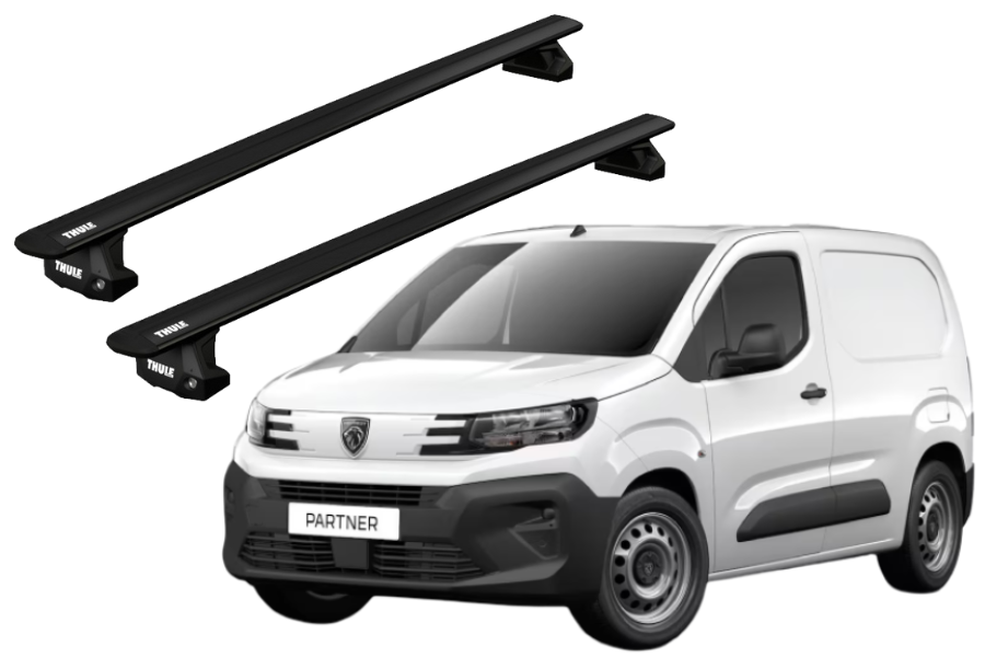 Barras THULE EVO WingBar para Van PEUGEOT Partner desde 2019 negro
