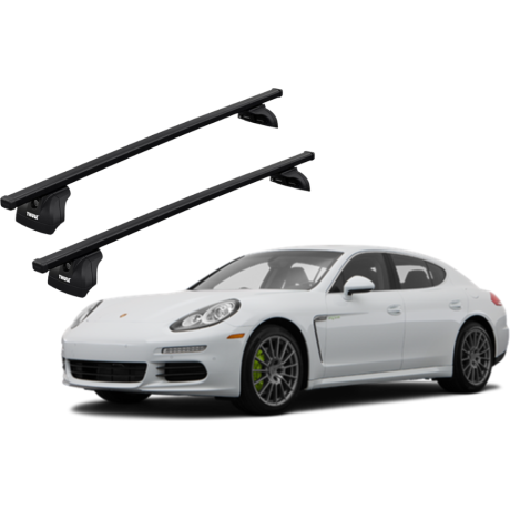 Barras THULE SquareBar para autos PORSCHE Panamera 2009 a 2016