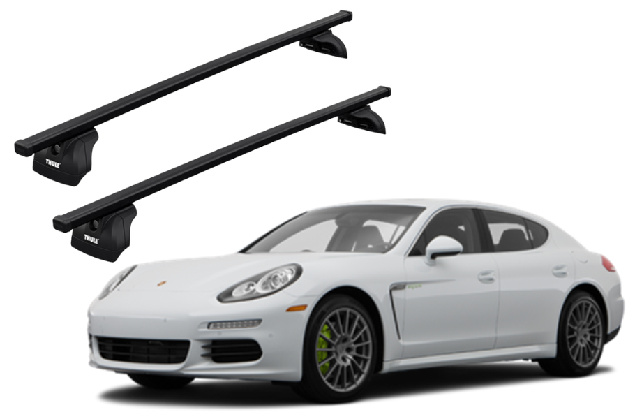Barras THULE SquareBar para autos PORSCHE Panamera 2009 a 2016