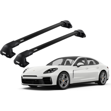 Barras THULE EDGE Flush para autos PORSCHE Panamera Sport Turismo desde 2018 negro