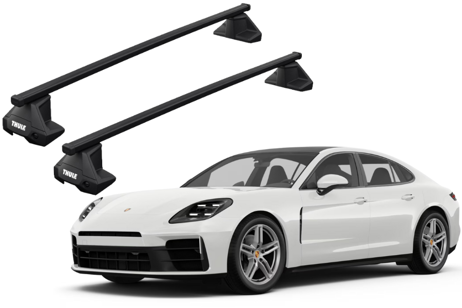 Barras THULE EVO SquareBar para autos PORSCHE Panamera Sport Turismo desde 2018