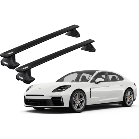 Barras THULE EVO WingBar para autos PORSCHE Panamera Sport Turismo desde 2018 negro