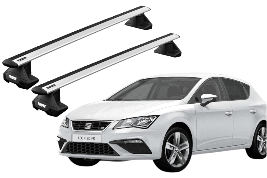 Barras THULE EVO WingBar para autos SEAT León III 2013 a 2020