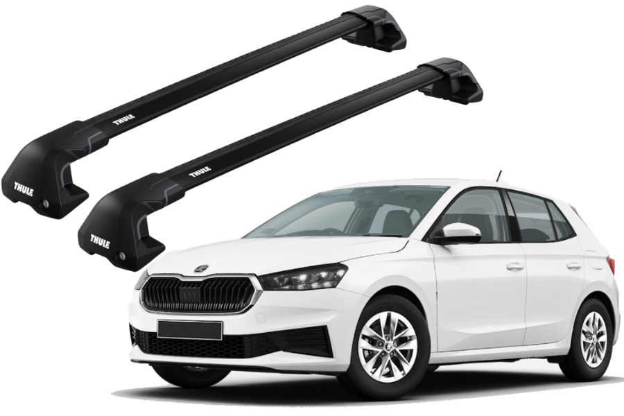 Barras Thule SKODA Fabia 22- TN / EDGE Flush BLACK