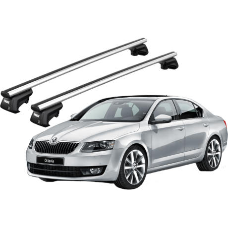 Barras THULE SmartRack XT AluBar para autos SKODA Octavia 2013 a 2019