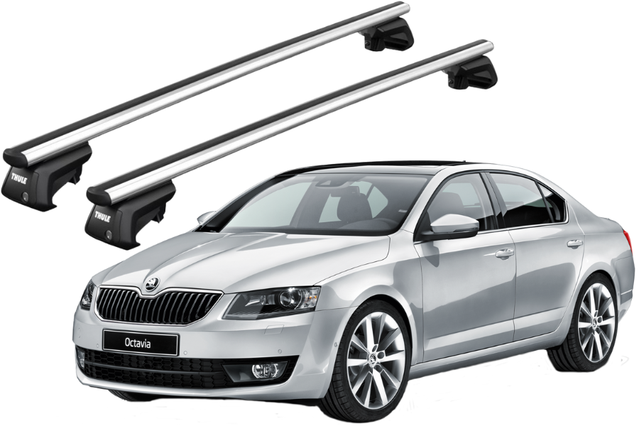 Barras THULE SmartRack XT AluBar para autos SKODA Octavia 2013 a 2019