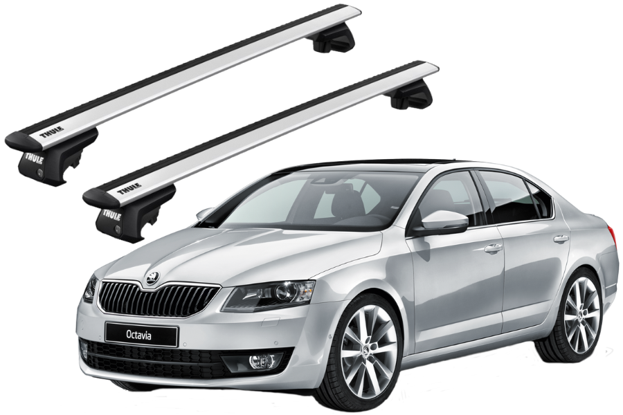 Barras THULE EVO WingBar para autos SKODA Octavia 2013 a 2019