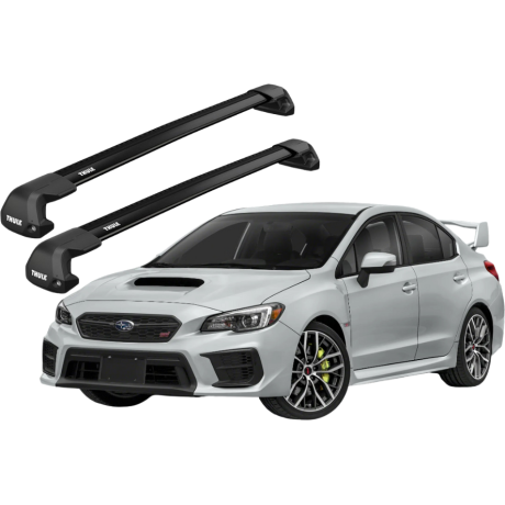 Barras THULE EDGE Flush para autos SUBARU WRX 2018 a 2021 negro