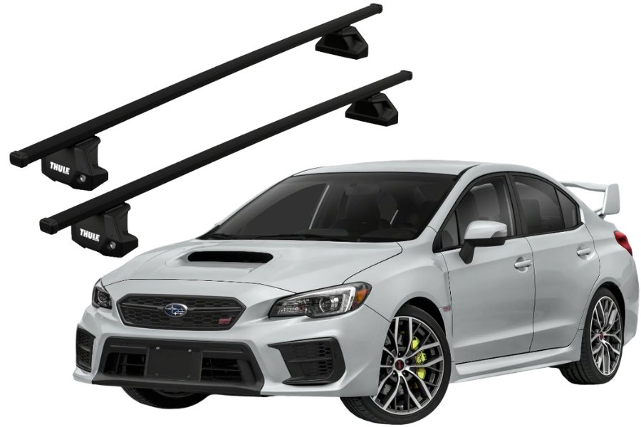 Barras THULE EVO SquareBar para autos SUBARU WRX 2018 a 2021