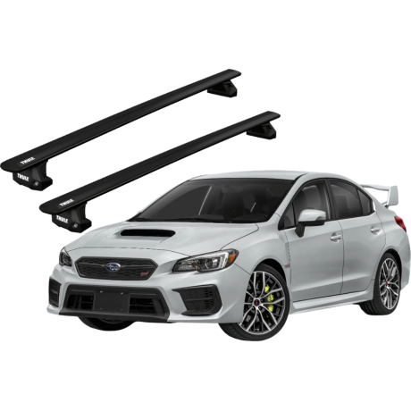 Barras THULE EVO WingBar para autos SUBARU WRX 2018 a 2021 negro