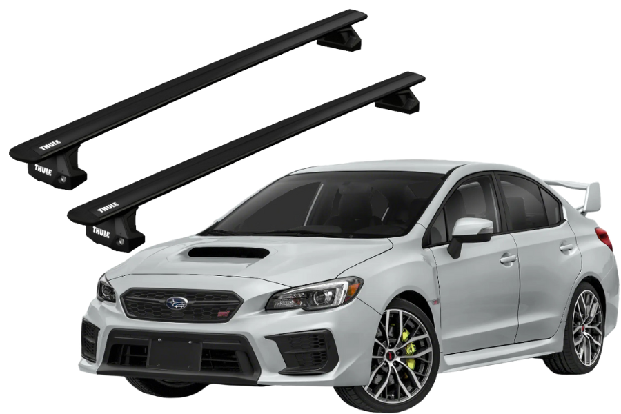 Barras THULE EVO WingBar para autos SUBARU WRX 2018 a 2021 negro