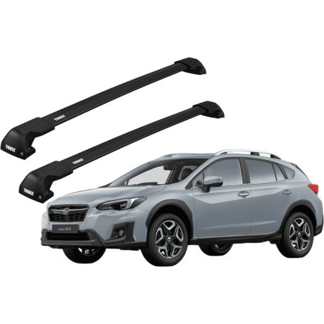 Barras THULE EDGE Flush para autos SUBARU XV e-Boxer desde 2019-2022 negro