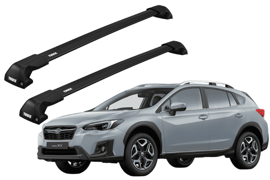 Barras THULE EDGE Flush para autos SUBARU XV e-Boxer desde 2019-2022 negro