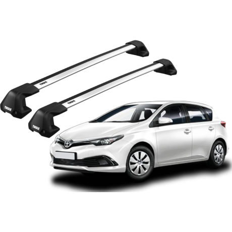 Barras THULE EDGE Flush para autos TOYOTA Auris 2013 a 2019