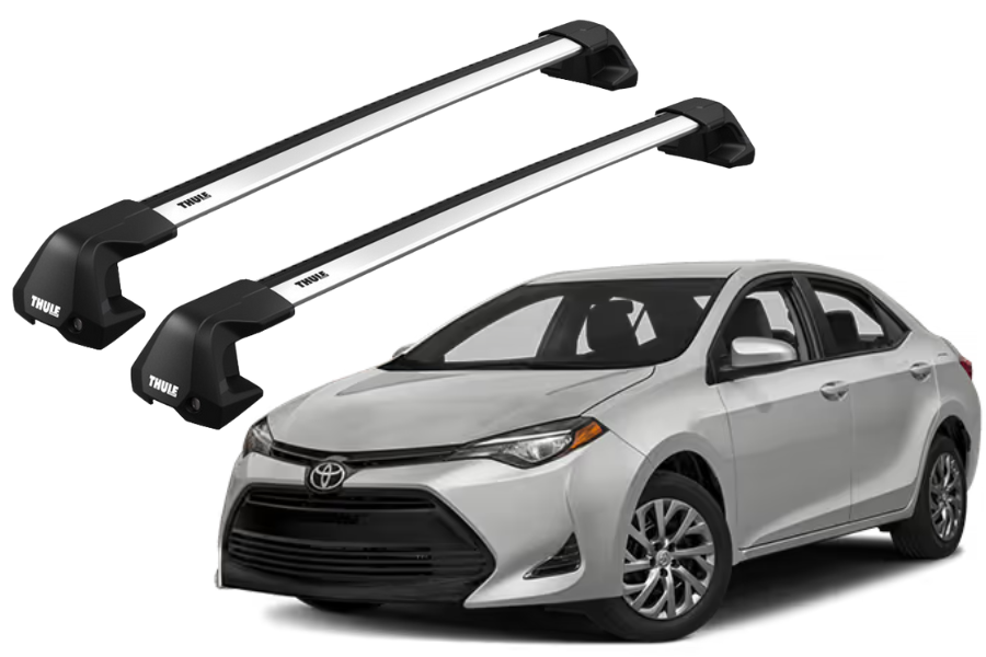 Barras THULE EDGE Flush para autos TOYOTA Corolla 2013 a 2018