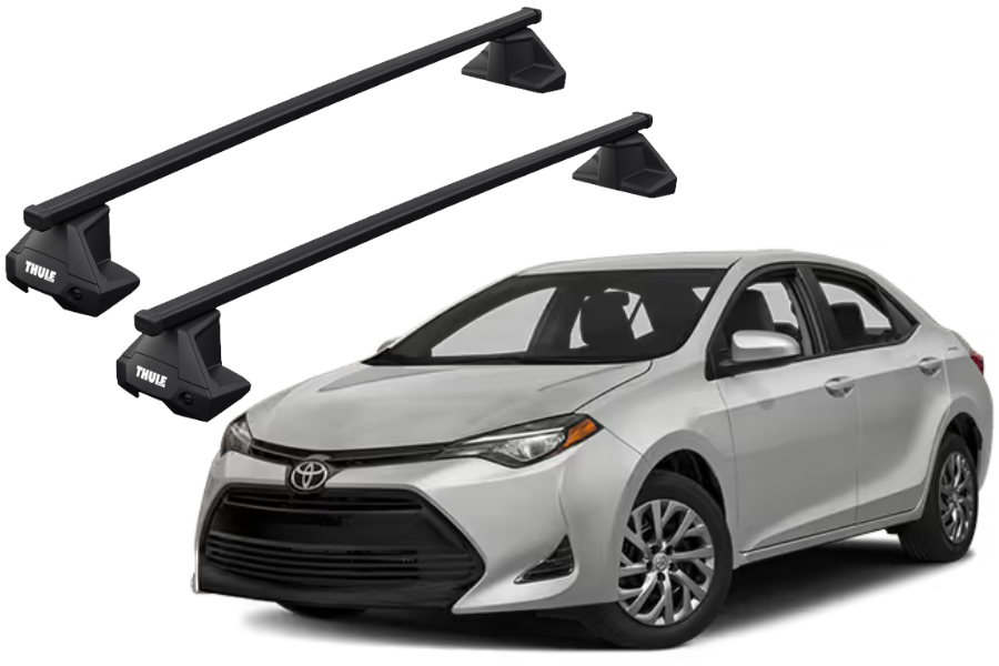 Barras THULE EVO SquareBar para autos TOYOTA Corolla 2013 a 2018