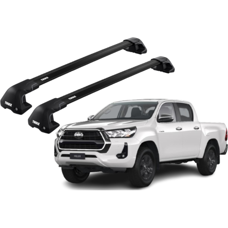 Barras THULE EDGE Flush para camioneta TOYOTA Hilux desde 2016 negro