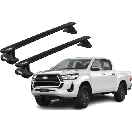 Barras THULE EVO WingBar para camioneta TOYOTA Hilux desde 2016 negro