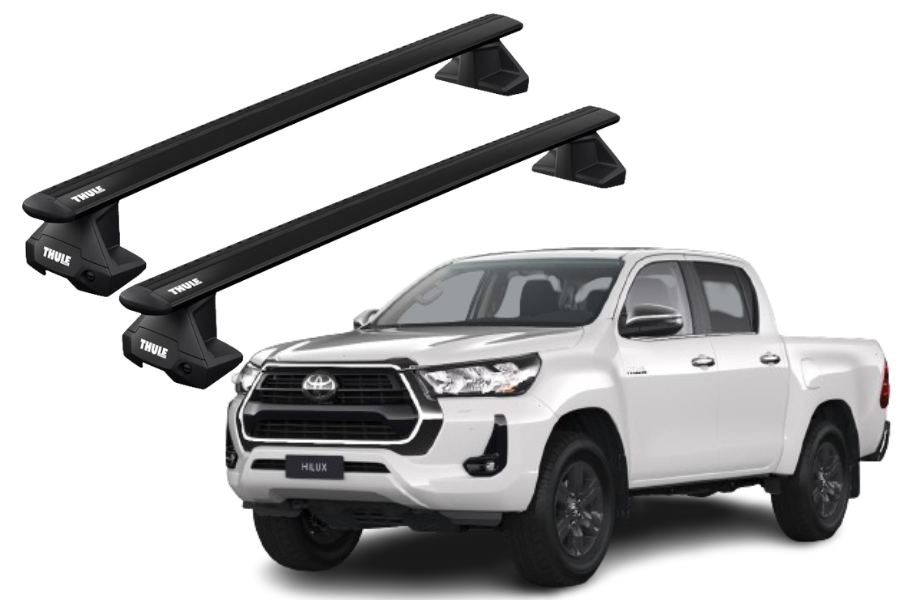 Barras THULE EVO WingBar para camioneta TOYOTA Hilux desde 2016 negro
