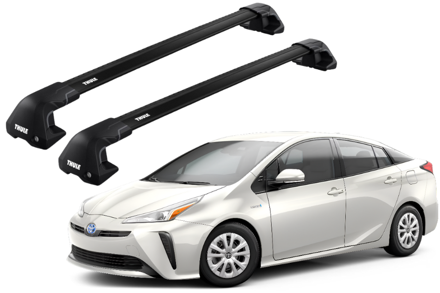 Barras THULE EDGE Flush para autos TOYOTA Prius (XW50) desde 2016-2022 negro