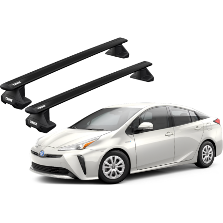 Barras THULE EVO WingBar para autos TOYOTA Prius (XW50) desde 2016-2022 negro