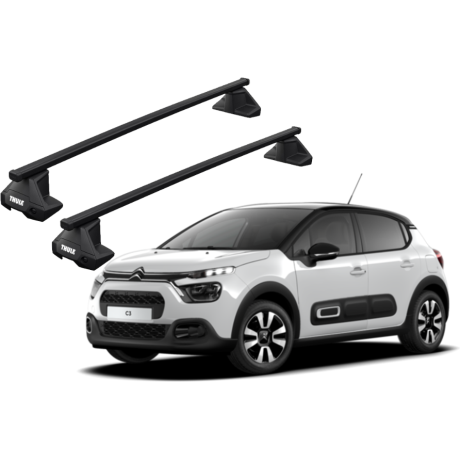 Barras THULE EVO SquareBar para autos CITROEN C3 desde 2017