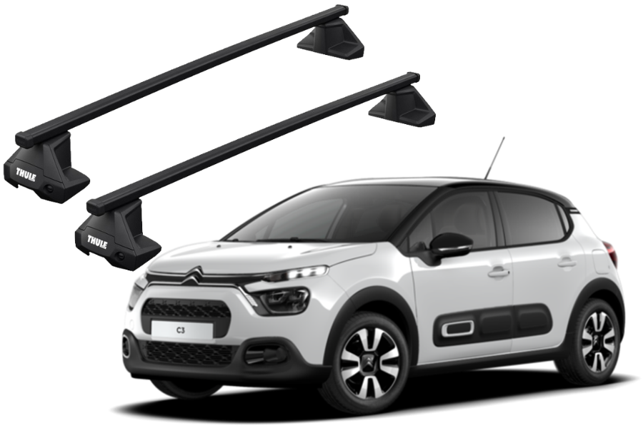 Barras THULE EVO SquareBar para autos CITROEN C3 desde 2017