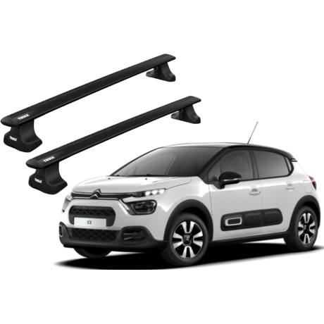 Barras THULE WingBar para autos CITROEN C3 desde 2017 negro