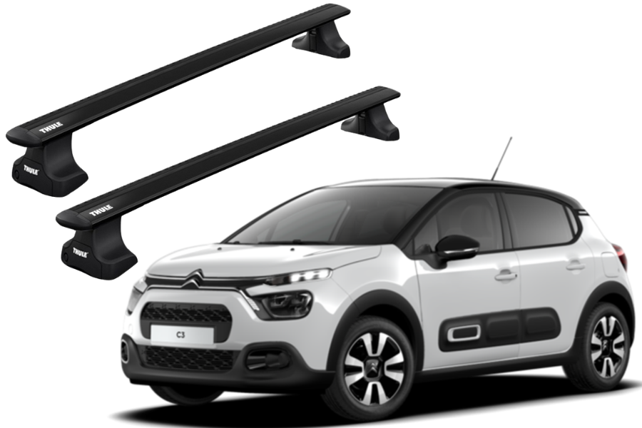 Barras THULE WingBar para autos CITROEN C3 desde 2017 negro