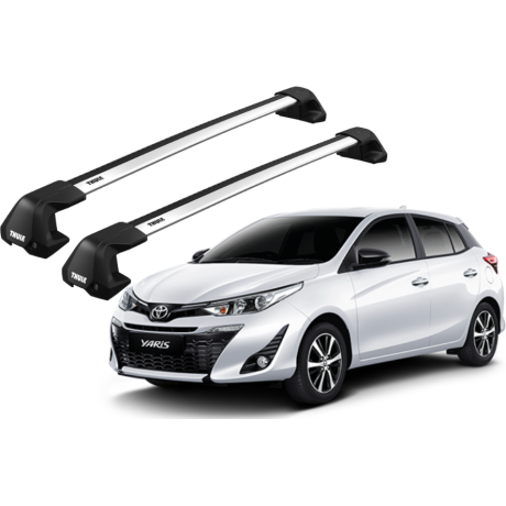 Barras THULE EDGE Flush para autos TOYOTA Yaris (XP130) 2012 a 2020