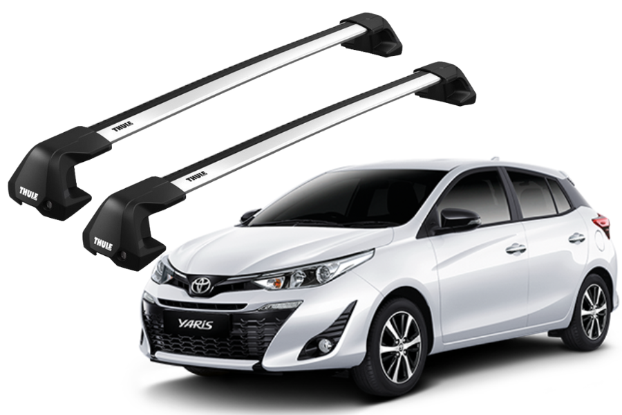 Barras THULE EDGE Flush para autos TOYOTA Yaris (XP130) 2012 a 2020