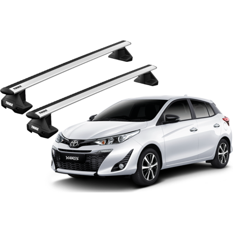 Barras THULE EVO WingBar para autos TOYOTA Yaris (XP130) 2012 a 2020