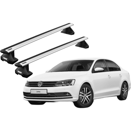 Barras THULE EVO WingBar para autos VOLKSWAGEN Jetta 2010 a 2018