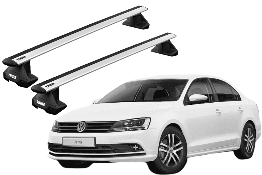 Barras THULE EVO WingBar para autos VOLKSWAGEN Jetta 2010 a 2018