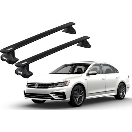 Barras THULE EVO WingBar para autos VOLKSWAGEN Passat (B8) desde 2015 negro