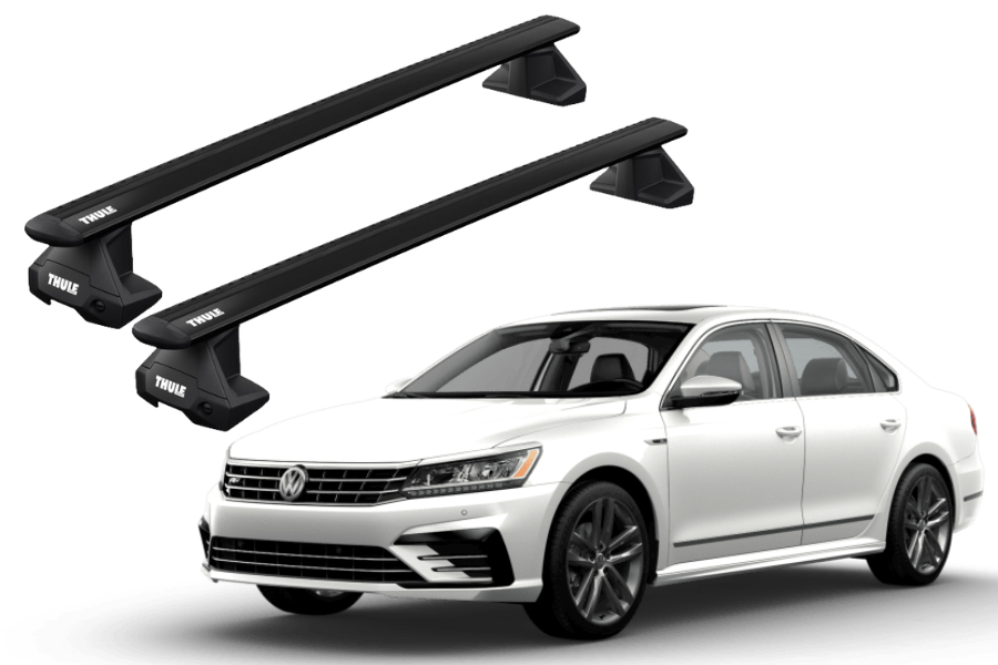 Barras THULE EVO WingBar para autos VOLKSWAGEN Passat (B8) desde 2015 negro